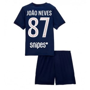 Paris Saint-Germain Joao Neves #87 Cheap Home Stadium Kit for Kids 2025-26