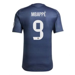 Real Madrid Jerseys Kylian Mbappe #9 Cheap Away Stadium Shirt 2025-26