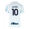 Inter Milan Jersey White Lautaro Martinez #10 Away Stadium Shirt 2025-26 Sale