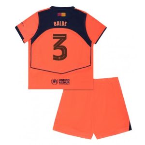 Barcelona Alejandro Balde #3 Third Stadium Kit for Kids 2025-26 Best Soccer Jerseys