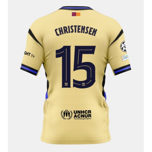 Barcelona Andreas Christensen #15 Away Stadium Shirt 2025-26 Best Soccer Jerseys