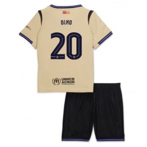 Barcelona Dani Olmo #20 Away Stadium Kit for Kids 2025-26 Best Soccer Jerseys