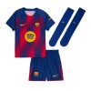 Barcelona Dani Olmo #20 Home Stadium Kit for Kids 2025-26 Best Soccer Jerseys