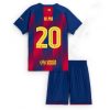 Barcelona Dani Olmo #20 Home Stadium Kit for Kids 2025-26 Best Soccer Jerseys