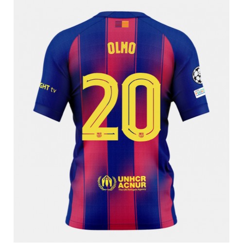 Barcelona Dani Olmo #20 Home Stadium Shirt 2025-26 Best Soccer Jerseys