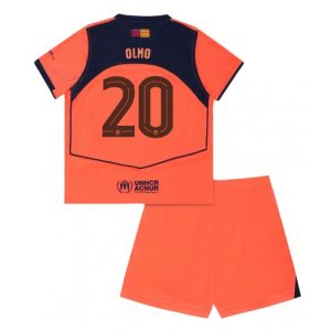Barcelona Dani Olmo #20 Third Stadium Kit for Kids 2025-26 Best Soccer Jerseys