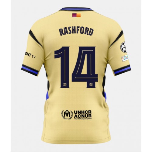Barcelona Marcus Rashford #14 Away Stadium Shirt 2025-26 Best Soccer Jerseys