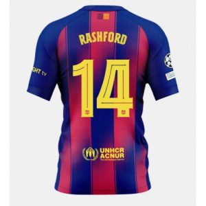 Barcelona Marcus Rashford #14 Home Stadium Shirt 2025-26 Best Soccer Jerseys