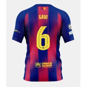 Barcelona Paez Gavi #6 Home Stadium Shirt 2025-26 Best Soccer Jerseys