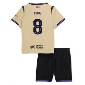 Barcelona Pedri Gonzalez #8 Away Stadium Kit for Kids 2025-26 Best Soccer Jerseys