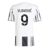 Juventus Dusan Vlahovic #9 Home Stadium Shirt 2025-26 For Sale