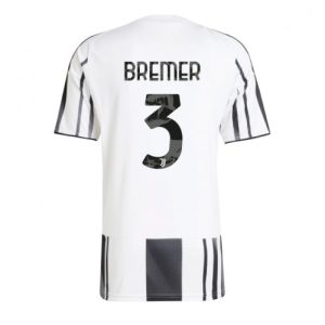Juventus Gleison Bremer #3 Home Stadium Shirt 2025-26 For Sale