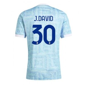 Juventus Jonathan David #30 Away Stadium Shirt 2025-26 For Sale