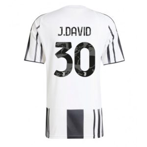 Juventus Jonathan David #30 Home Stadium Shirt 2025-26 For Sale