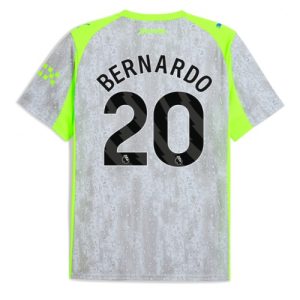 Manchester City Bernardo Silva #20 Third Stadium Shirt 2025-26 UK Sale
