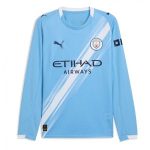 Manchester City Home Stadium Shirt 2025-26 Long Sleeve