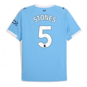 Manchester City John Stones #5 Home Stadium Shirt 2025-26 UK Sale
