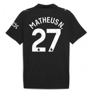 Manchester City Matheus Nunes #27 Away Stadium Shirt 2025-26 UK Sale