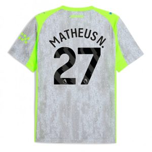 Manchester City Matheus Nunes #27 Third Stadium Shirt 2025-26 UK Sale