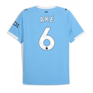 Manchester City Nathan Ake #6 Home Stadium Shirt 2025-26 UK Sale