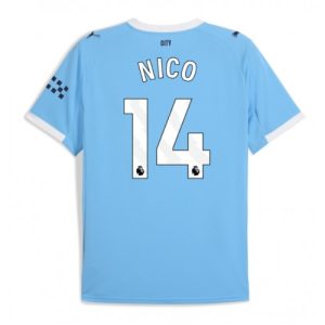 Manchester City Nico Gonzalez #14 Home Stadium Shirt 2025-26 UK Sale