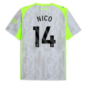 Manchester City Nico Gonzalez #14 Third Stadium Shirt 2025-26 UK Sale