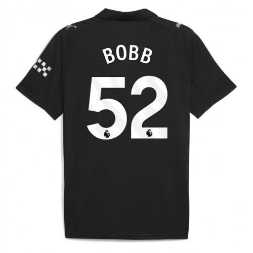 Manchester City Oscar Bobb #52 Away Stadium Shirt 2025-26 UK Sale