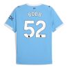 Manchester City Oscar Bobb #52 Home Stadium Shirt 2025-26 UK Sale