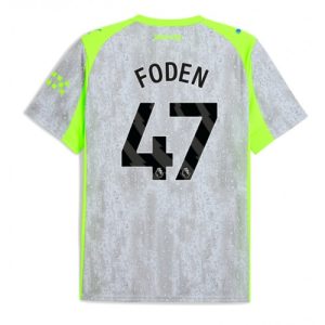 Manchester City Phil Foden #47 Third Stadium Shirt 2025-26 UK Sale