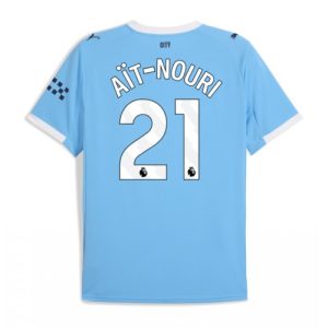 Manchester City Rayan Ait-Nouri #21 Home Stadium Shirt 2025-26 UK Sale