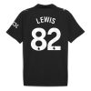 Manchester City Rico Lewis #82 Away Stadium Shirt 2025-26 UK Sale