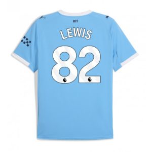 Manchester City Rico Lewis #82 Home Stadium Shirt 2025-26 UK Sale