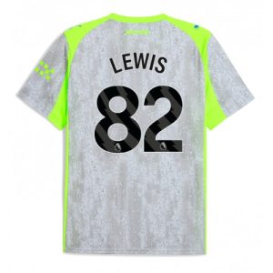 Manchester City Rico Lewis #82 Third Stadium Shirt 2025-26 UK Sale