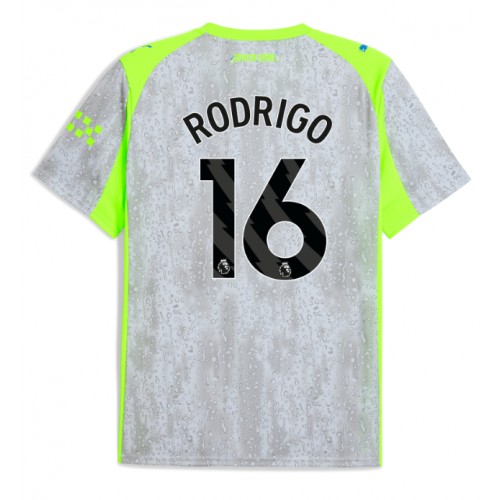 Manchester City Rodri Hernandez #16 Third Stadium Shirt 2025-26 UK Sale