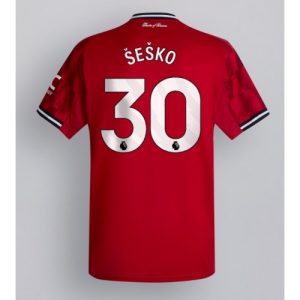 Manchester United Benjamin Sesko #30 Home Stadium Shirt 2025-26 For Sale