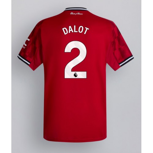 Manchester United Diogo Dalot #2 Home Stadium Shirt 2025-26 For Sale