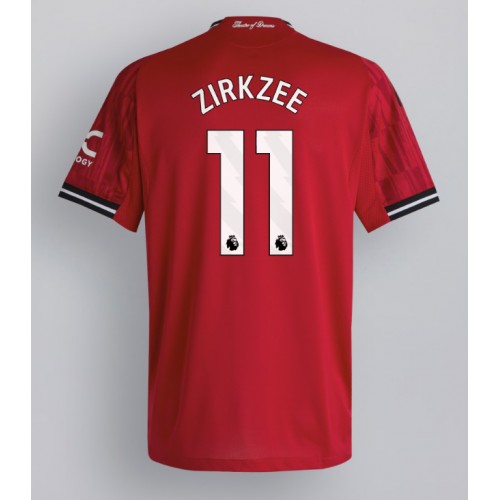 Manchester United Joshua Zirkzee #11 Home Stadium Shirt 2025-26 For Sale