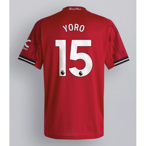 Manchester United Leny Yoro #15 Home Stadium Shirt 2025-26 For Sale