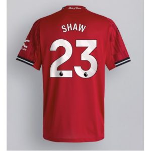 Manchester United Luke Shaw #23 Home Stadium Shirt 2025-26 For Sale