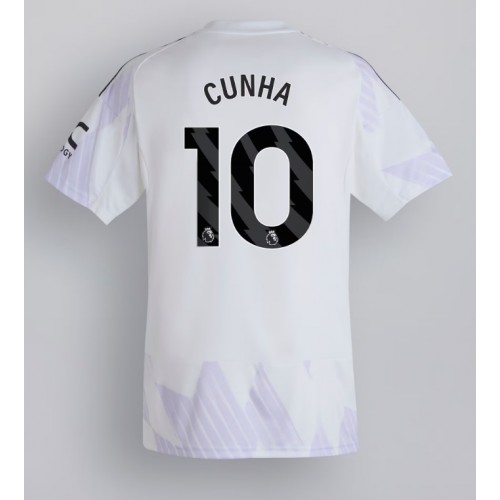 Manchester United Matheus Cunha #10 Away Stadium Shirt 2025-26 For Sale