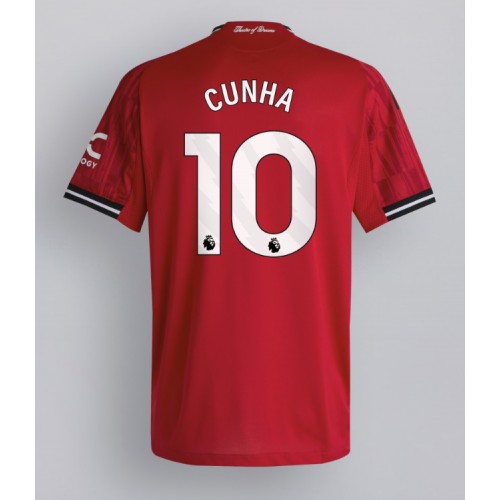 Manchester United Matheus Cunha #10 Home Stadium Shirt 2025-26 For Sale