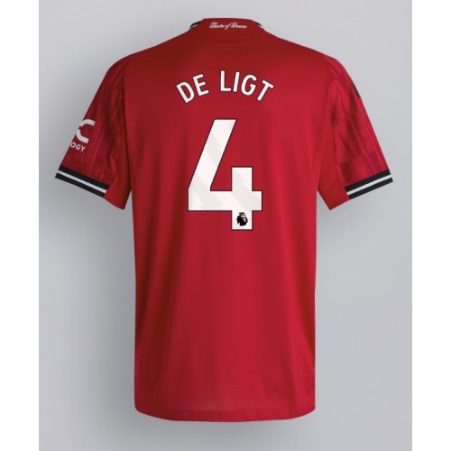 Manchester United Matthijs de Ligt #4 Home Stadium Shirt 2025-26 For Sale