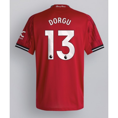 Manchester United Patrick Dorgu #13 Home Stadium Shirt 2025-26 For Sale