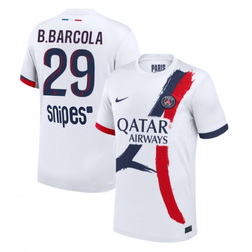 Paris Saint-Germain Bradley Barcola #29 Away Stadium Shirt 2025-26 On Sale