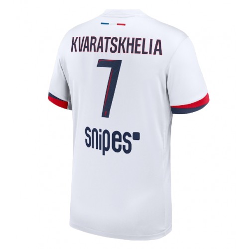 Paris Saint-Germain Khvicha Kvaratskhelia #7 Away Stadium Shirt 2025-26 For Sale