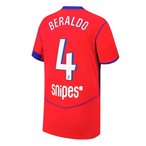Paris Saint-Germain Lucas Beraldo #4 Third Stadium Shirt 2025-26 On Sale
