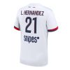 Paris Saint-Germain Lucas Hernandez #21 Away Stadium Shirt 2025-26 On Sale