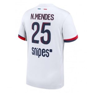 Paris Saint-Germain Nuno Mendes #25 Away Stadium Shirt 2025-26 For Sale