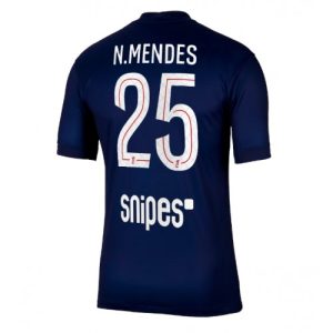 Paris Saint-Germain Nuno Mendes #25 Home Stadium Shirt 2025-26 For Sale