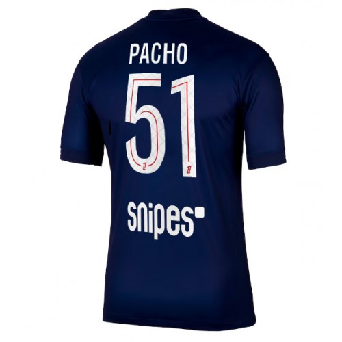 Paris Saint-Germain Willian Pacho #51 Home Stadium Shirt 2025-26 On Sale